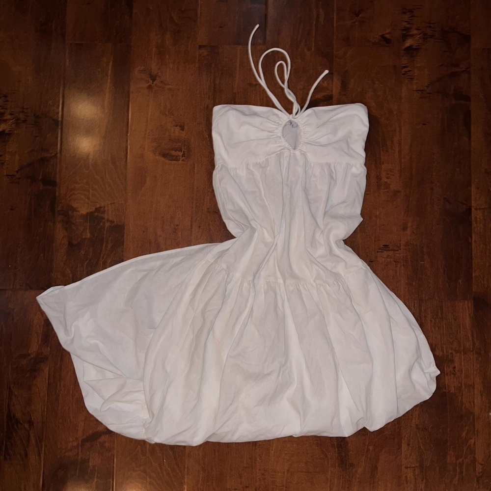 White Strapless Dress